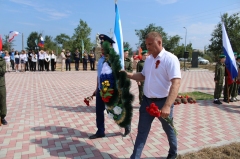 Военно - патриотический митинг «Прими солдат поклон земной!». Заветненское сельское поселение